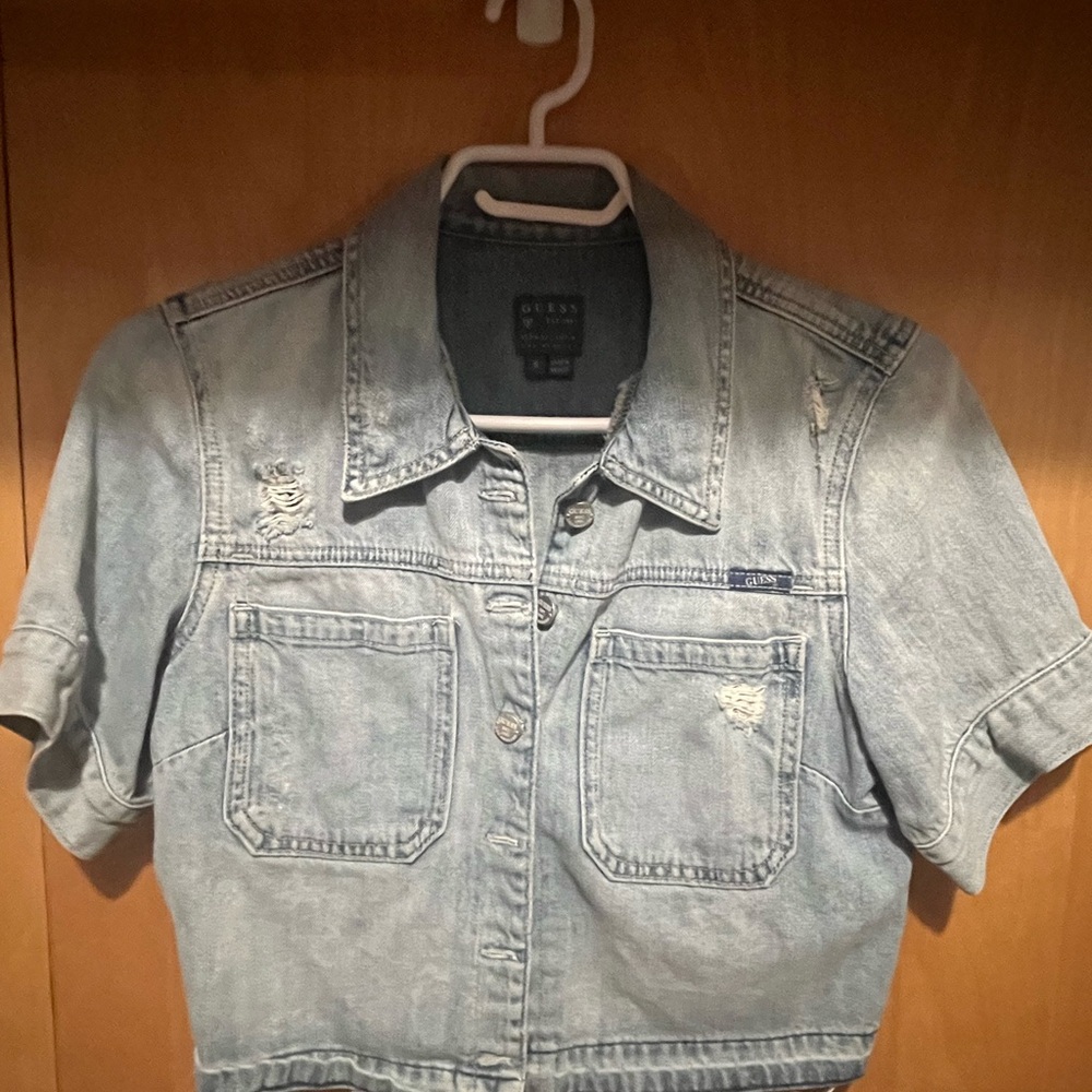 Guess Denim Jacket in Light Blue